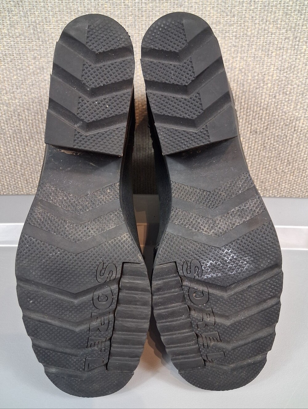 SOREL Cate Cut-Out Ankle Booties Boots Size 9.5 Black Leather Suede Waterproof - Picture 8 of 9